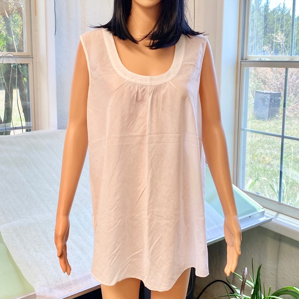 Coldwater Creek Lightweight Sleeveless Cotton Top/L